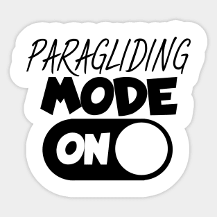 Paragliding mode on Sticker